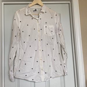 Women’s Medium Tall Button Down Shirt
